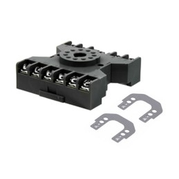 1 pcs : SR3P-06 - RELAY SOCKET 11 POS DIN RAIL