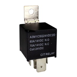 1 pcs : A3M1CSQ24VDC2D - RELAY AUTOMOTIVE SPDT 80A 24V
