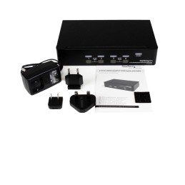 1 pcs - StarTech.com 4 Port USB DisplayPort KVM Switch, 3.5 mm Stereo 2560 x 1600 Maximum Resolution