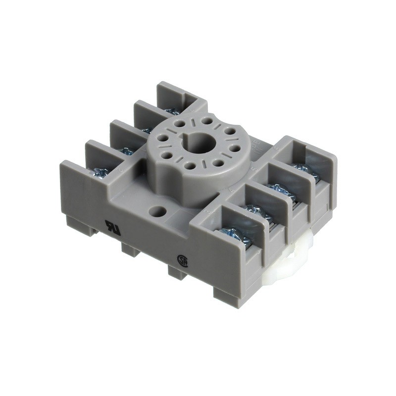 1 pcs : 27E891 - RELAY SOCKET 8 POSITION DIN RAIL