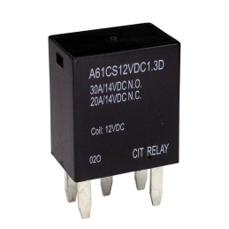 1 pcs : A61CS12VDC1.3D - RELAY AUTOMOTIVE SPDT 30A 12V