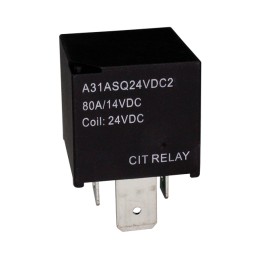 1 pcs : A31ASQ24VDC2D - RELAY AUTOMOTIVE SPST 80A 24V