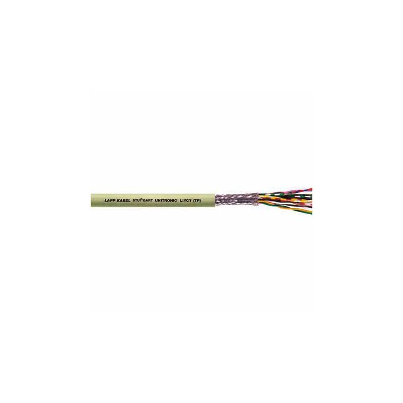 1 Reel of 100 M - Lapp Twisted Pair Data Cable, 2 Pairs, 0.25 mm², 4 Cores, 24 AWG, Screened, 100m, Grey Sheath