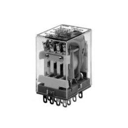 1 pcs : PC118-4C-P-24A-X - RELAY GEN PURPOSE 4PDT 5A 24V