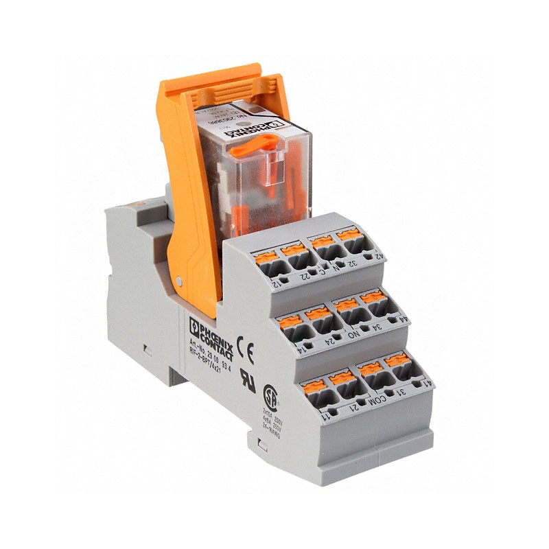 1 pcs : 2903306 - RELAY GEN PURPOSE 4PDT 5A 24V