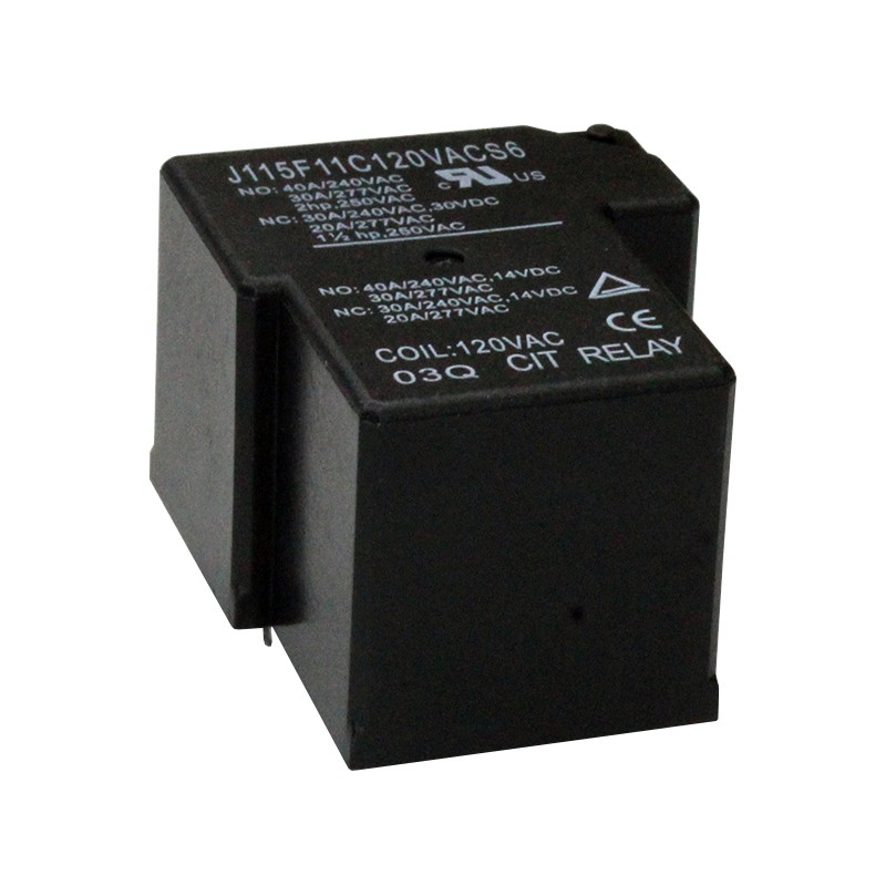 1 pcs : J115F11C120VACS6 - RELAY GEN PURPOSE SPDT 40A 120V