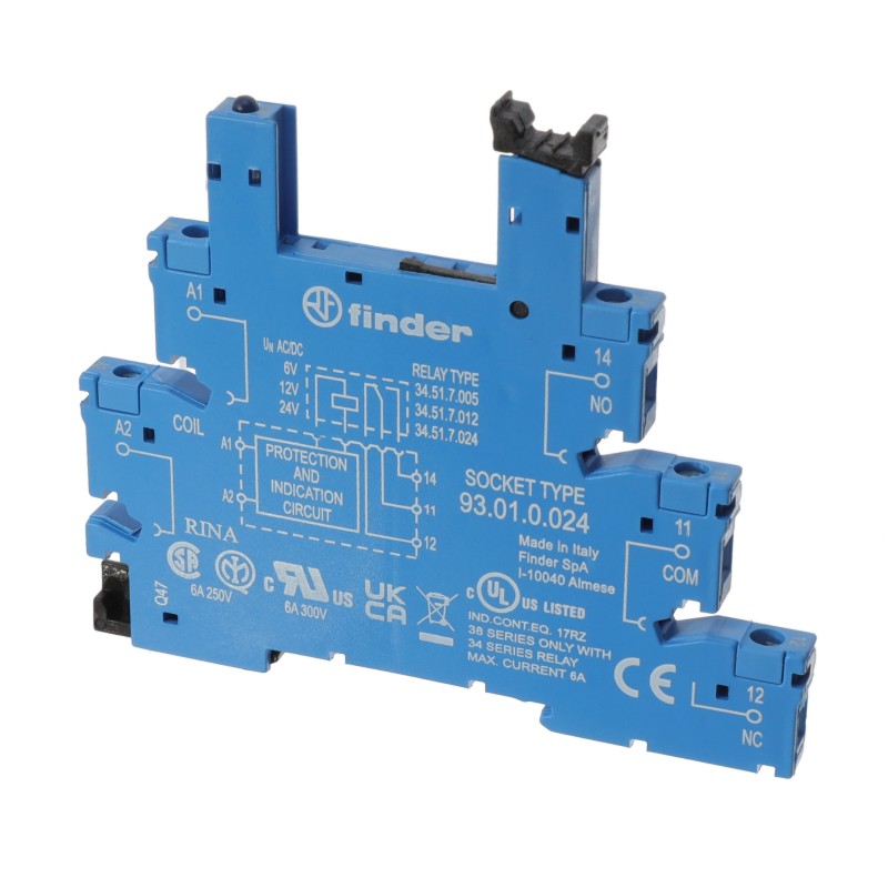 1 pcs : 93.01.0.024 - RLY SOCKET FOR 34 SERIES