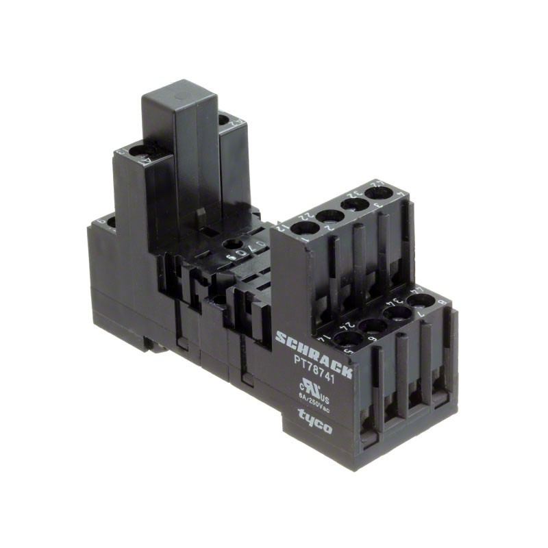 1 pcs : 5-1415034-1 - RELAY SOCKET 14 POS DIN RAIL
