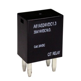 1 pcs : A61AS24VDC1.3D - RELAY AUTOMOTIVE SPST 30A 24V