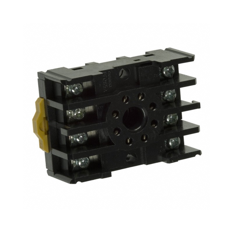 1 pcs : PF085A - RELAY SOCKET 8 POSITION DIN RAIL