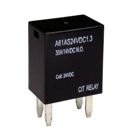 1 pcs : A61AS24VDC1.3 - RELAY AUTOMOTIVE SPST 30A 24V