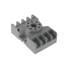 1 pcs : 27E122 - RELAY SOCKET 8 POS CHASSIS MOUNT