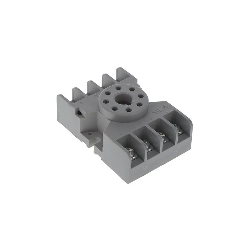 1 pcs : 27E122 - RELAY SOCKET 8 POS CHASSIS MOUNT