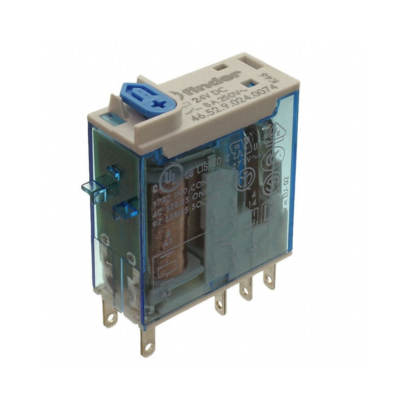 1 pcs : 46.52.9.024.0074 - RELAY GEN PURPOSE DPDT 8A 24V