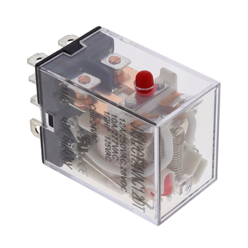 1 pcs : J1512CT24VAC1.2DT - RELAY GEN PURPOSE DPDT 20A 24V