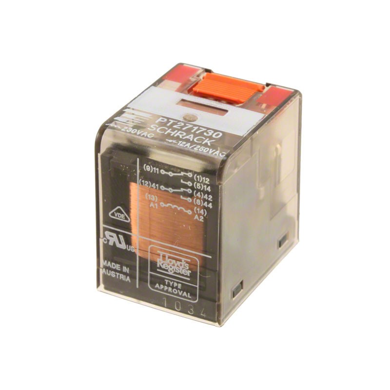 1 pcs : PT571024 - RELAY GEN PURPOSE 4PDT 6A 24V