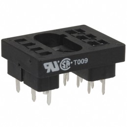 1 pcs : 27E193 - RELAY SOCKET 10 POS THROUGH HOLE