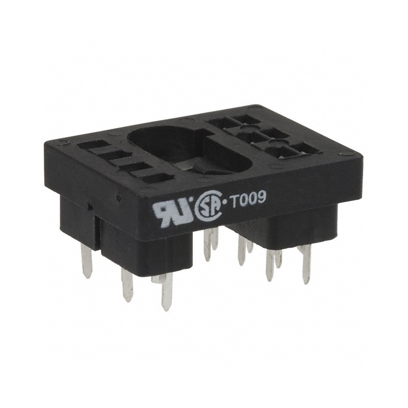 1 pcs : 27E193 - RELAY SOCKET 10 POS THROUGH HOLE