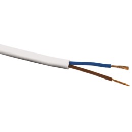 1 Reel of 100 M - RS PRO 3 Core Power Cable, 4 mm², 100m, White PVC Sheath, 3183Y, 32 A, 300 V, 500 V