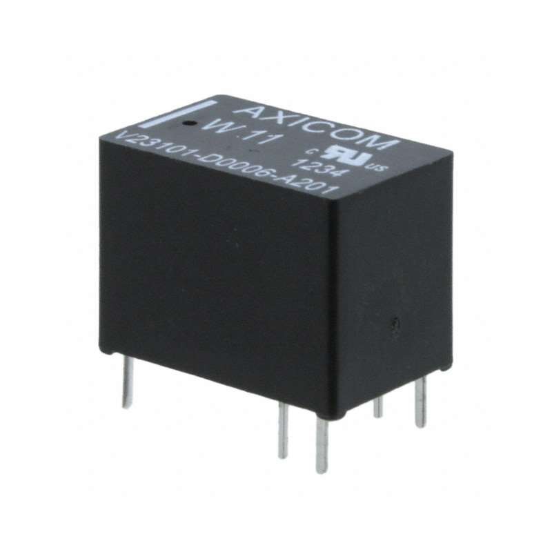 1 pcs : V23101D 6A201 - RELAY GEN PURPOSE SPDT 1.25A 12V