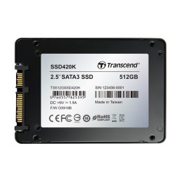 1 pcs - Transcend SSD420 2.5 in 512 GB Internal SSD Hard Drive