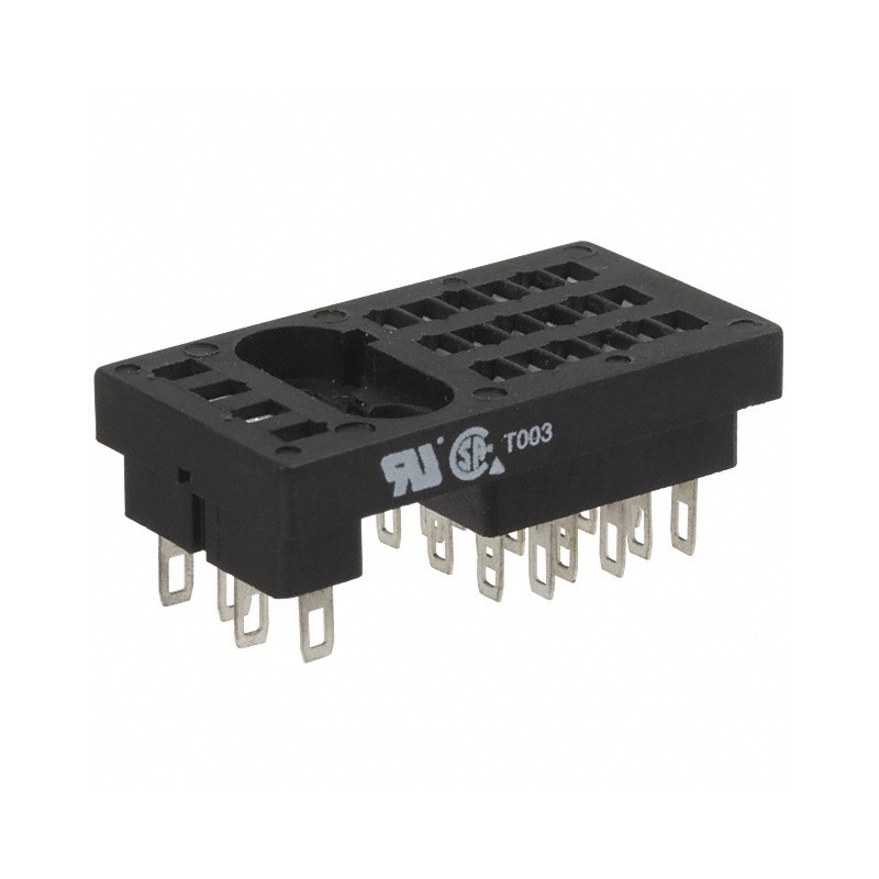 1 pcs : 27E127 - RELAY SOCKET 22 POS PANEL MOUNT