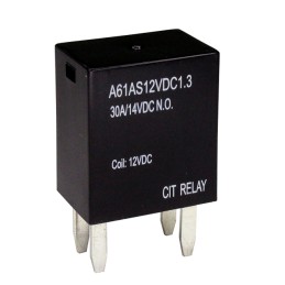 1 pcs : A61AS12VDC1.3R - RELAY AUTOMOTIVE SPST 30A 12V