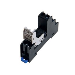 1 pcs : SJ2S-07LW - RELAY SOCKET 8 POSITION DIN RAIL