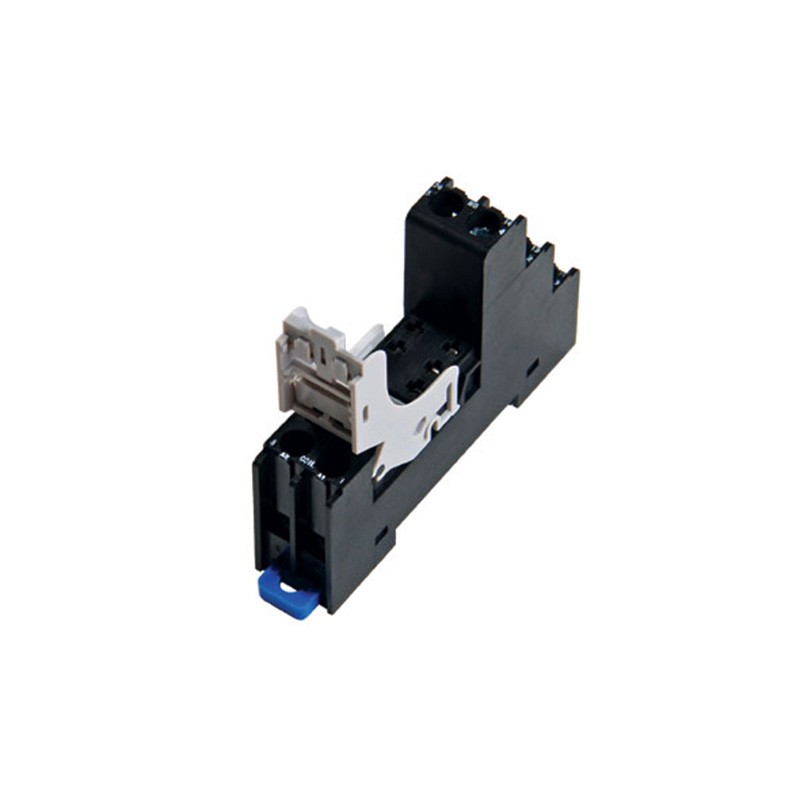 1 pcs : SJ2S-07LW - RELAY SOCKET 8 POSITION DIN RAIL