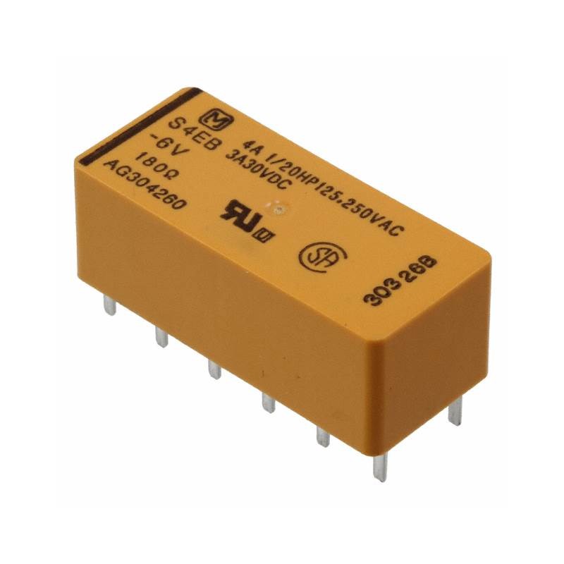 1 pcs : S4EB-6V - RELAY GEN PURPOSE 4PST 4A 6V