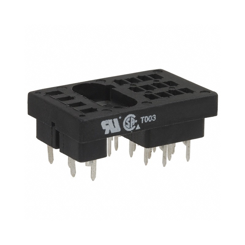 1 pcs : 27E194 - RELAY SOCKET 16 POS THROUGH HOLE