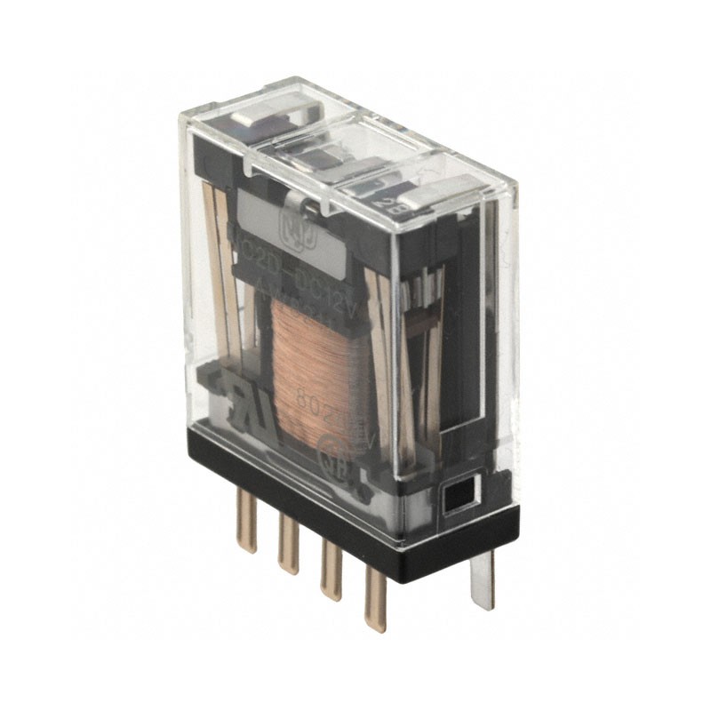 1 pcs : NC2D-DC12V - RELAY GEN PURPOSE DPDT 5A 12V