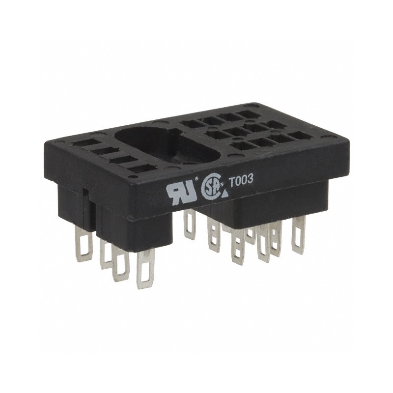 1 pcs : 27E163 - RELAY SOCKET 16 POS PANEL MOUNT