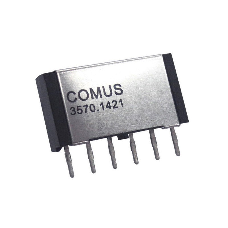 1 pcs : 3570-1421-054 - RELAY REED SIP DPST .5A 5V EM/DI