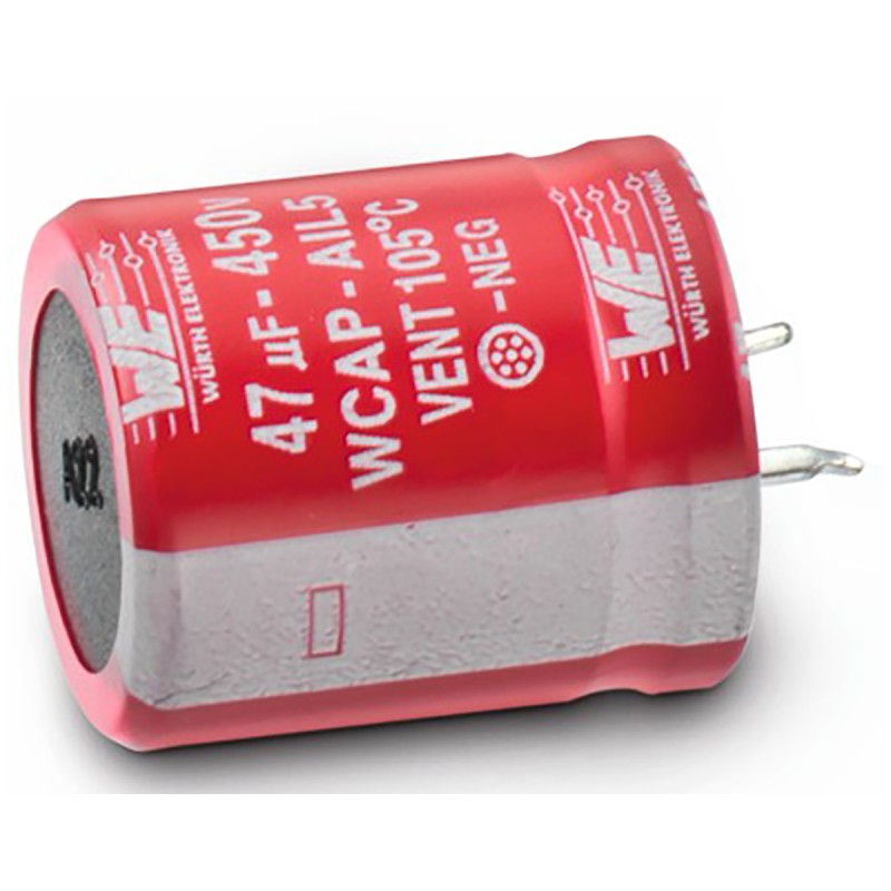 1 pcs - Wurth Elektronik 470μF Aluminium Electrolytic Capacitor 450V dc, Snap-In - 861111485030