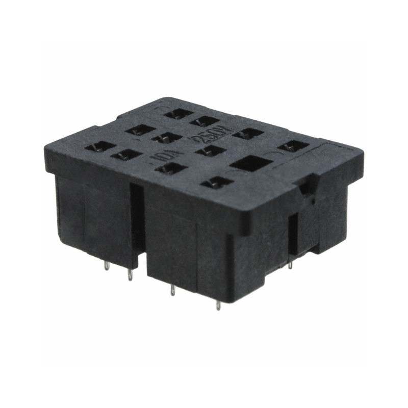1 pcs : PT78603 - RELAY SOCKET 11 POS THROUGH HOLE