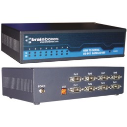 1 pcs - Brainboxes RS422, RS485 USB B Female to DB-9 Male Interface Converter