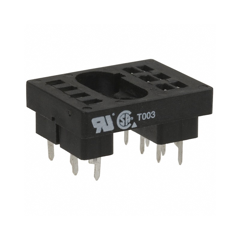 1 pcs : 27E212 - RELAY SOCKET 10 POS THROUGH HOLE