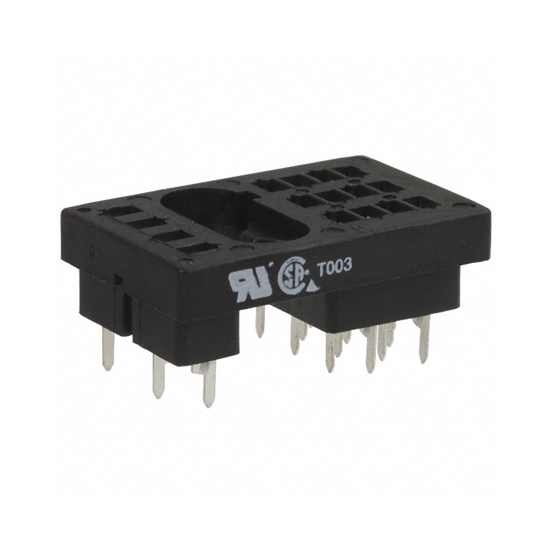 1 pcs : 27E129 - RELAY SOCKET 16 POS THROUGH HOLE