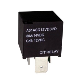 1 pcs : A31ASQ12VDC2D - RELAY AUTOMOTIVE SPST 80A 12V