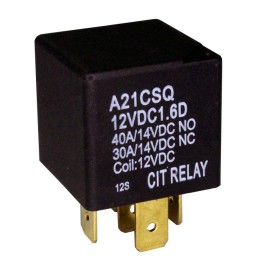 1 pcs : A21CSQ12VDC1.6D - RELAY AUTOMOTIVE SPDT 40A 12V