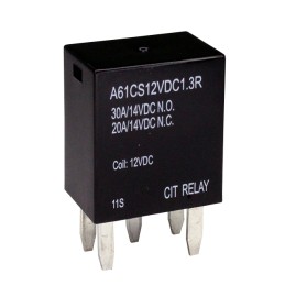 1 pcs : A61CS12VDC1.3R - RELAY AUTOMOTIVE SPDT 30A 12V