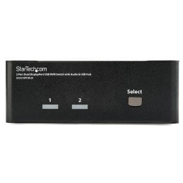 1 pcs - StarTech.com 2 Port Dual Monitor USB DisplayPort KVM Switch, 3.5 mm Stereo 2560 x 1600 Maximum Resolution