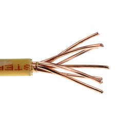 1 Reel of 100 M - RS PRO Green/Yellow 6 mm² Hook Up Wire, 7/1.04 mm, 100m