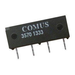 1 pcs : 3570-1333-053 - RELAY REED SIP SPST .5A 5V W/DIO