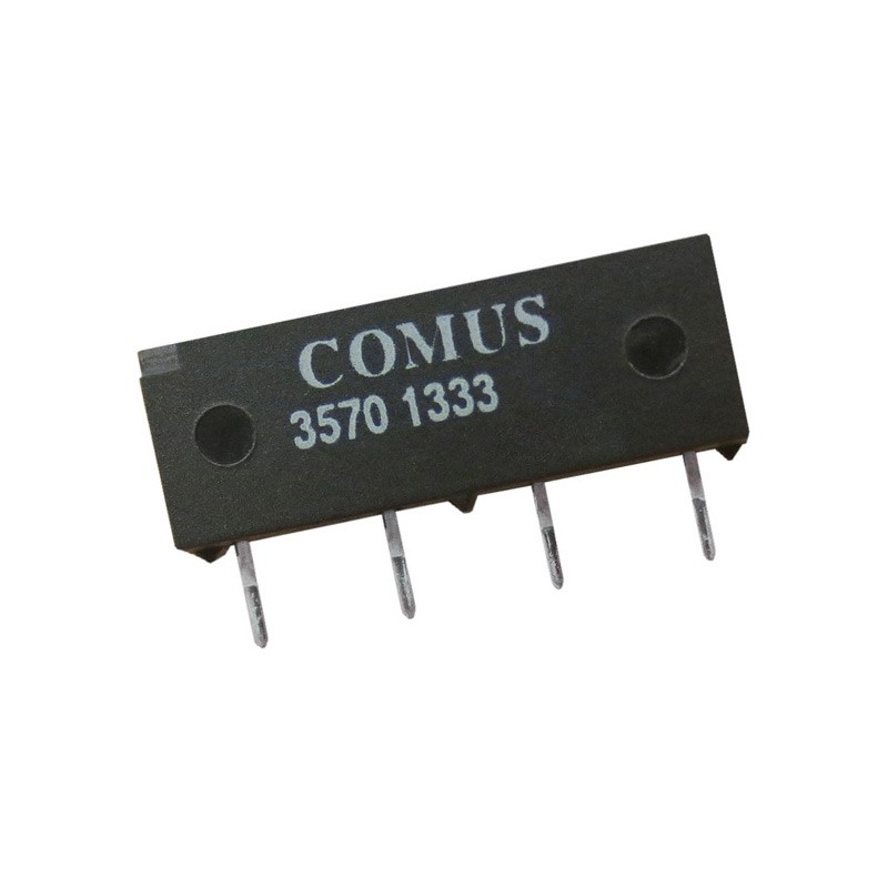 1 pcs : 3570-1333-053 - RELAY REED SIP SPST .5A 5V W/DIO