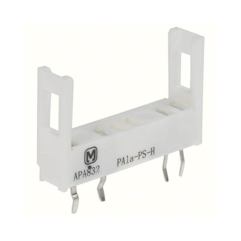 1 pcs : PA1A-PS-H - RELAY SOCKET 4 POS THROUGH HOLE