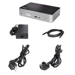 1 pcs - StarTech.com 4 4K USB-C Docking Station with DisplayPort, HDMI - 4 x USB ports, USB C