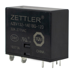 1 pcs : AZEV132-1AE1BG-12D - RELAY EV CHARGING SPST 32A 12V