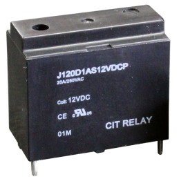 1 pcs : J120D1AS12VDCP - RELAY GEN PURPOSE SPST 20A 12V